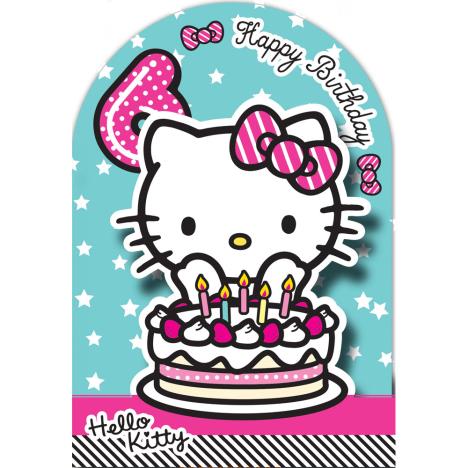 6th Birthday 3D Stand Up Hello Kitty Birthday Card £2.10
